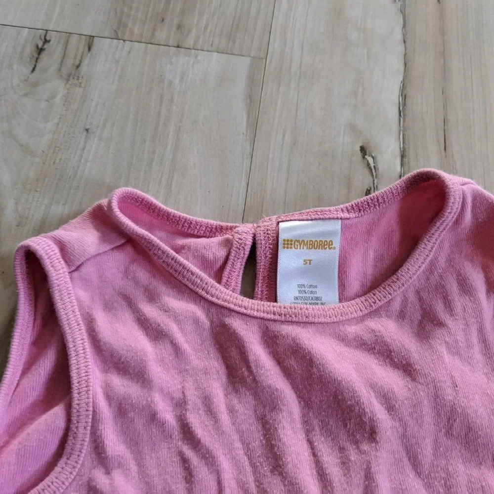 Gymboree Girl’s‎ Tank Top Pink Sleeveless Shirt Fli